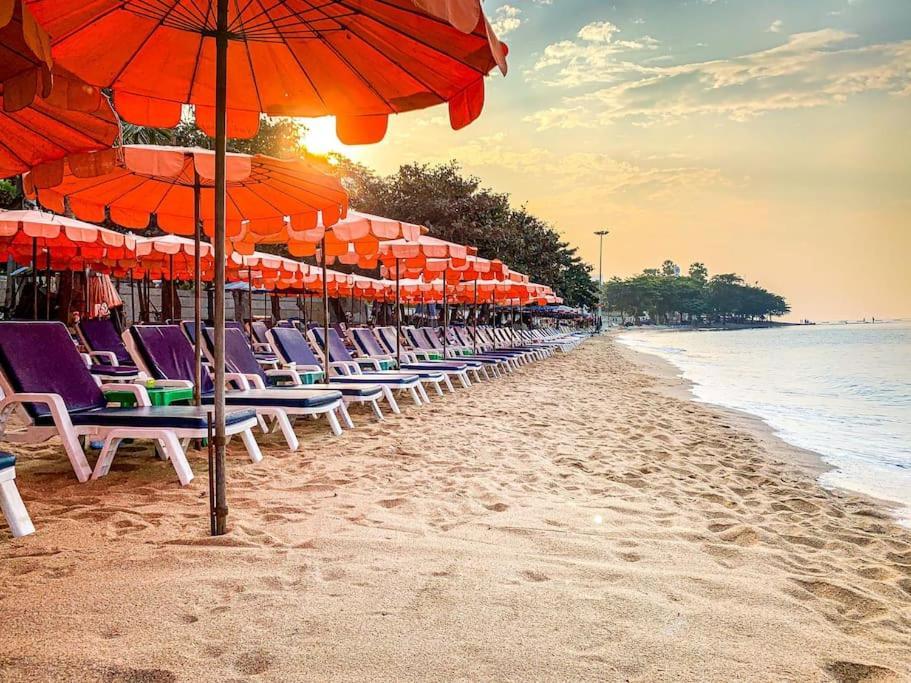 Sea View 5 Star Facilities Luxury Stay At Pattaya Pantai Jomtien Bagian luar foto